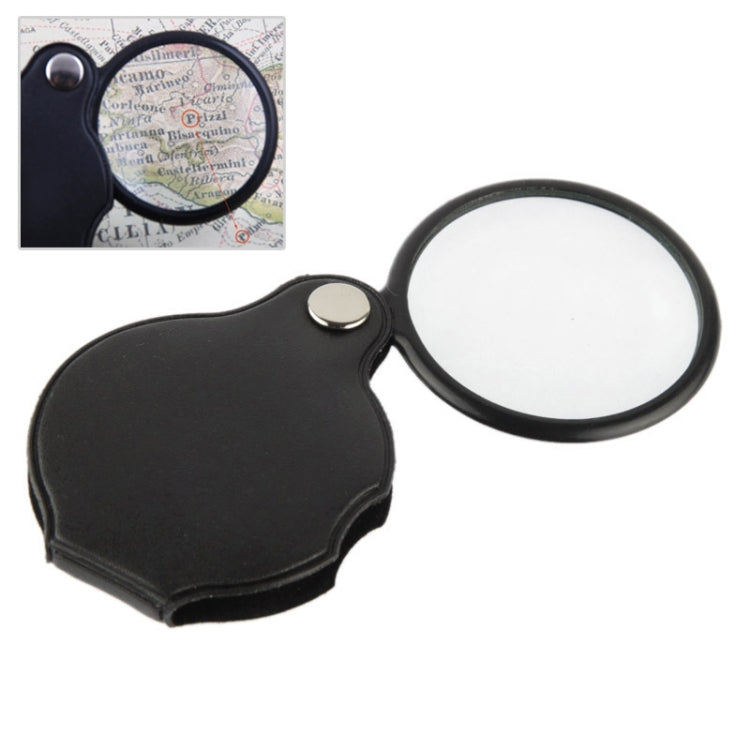 10 PCS 5X 50mm Magnifier Pocket Folding Magnifying Glass Loupe Pocket