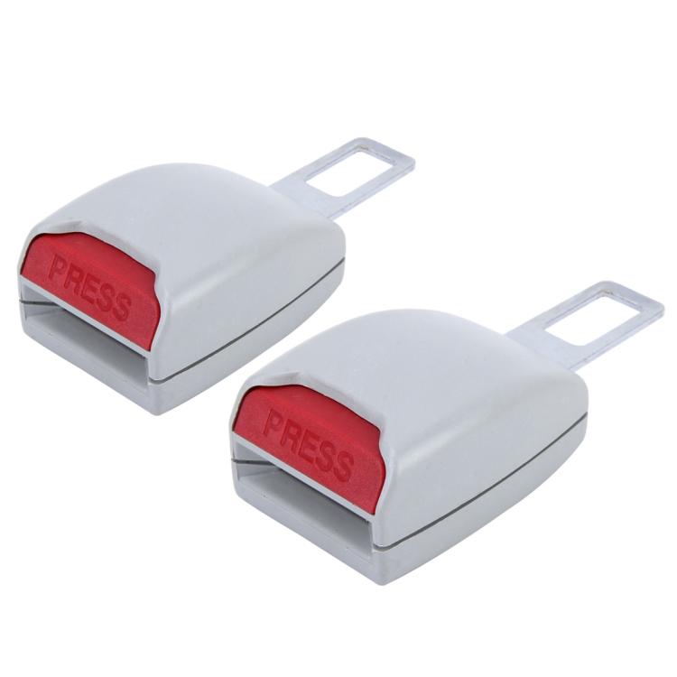 2 PCS Universal Car Seat Belt Extension Buckle, (Grey), (Black), (Khaki)