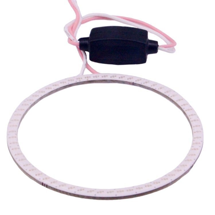 80mm 5W 180LM Angel Eyes Circles Car Headlight COB LED Lights for Vehicles, DC 12-24V, 80mm Red Light, 80mm Pink Light, 80mm Green Light
