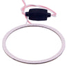 80mm 5W 180LM Angel Eyes Circles Car Headlight COB LED Lights for Vehicles, DC 12-24V, 80mm Red Light, 80mm Pink Light, 80mm Green Light