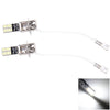 2 PCS H3 4.8W 720LM 6500K White Light 24 LED SMD 4014 Error-Free