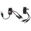 2 PCS HD 213B-C Coaxial CVI/TVI/AHD Video Audio Power Balun