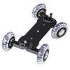 Floor Table Video Slider Track Dolly Car for DSLR Camera , Black