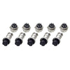 DIY 16mm 8-Pin GX16 Aviation Plug Socket Connector (5 Pcs in One