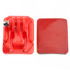 Curved Surface Mount + Mount Stickers for GoPro, Insta360, DJI and Other Action Cameras, Curved Surface Mount (Red)