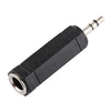 3.5mm Plug to 6.35mm Stereo Jack Adaptor Socket Adapter, 3.5mm Male to 6.35mm Female