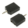 3.5mm Male to 2 Female 6.35mm Audio Adapter, 3.5mm Male to Dual 6.35mm Female