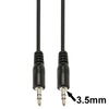 Aux cable , 3.5mm Male Mini Plug Stereo Audio Cable, Length: 1.5m, Length: 1.5m (Black)