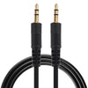 1m 3.5mm Male to 3.5mm Male Plug Stereo Audio Aux Cable  (Black + Gold Plated Connector), Length: 1m Black, (Gold Plated)