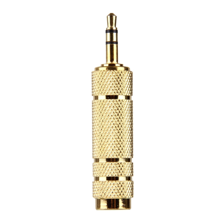 Gold Plated 3.5mm Plug to 6.35mm Stereo Jack Adaptor Socket Adapter, 3.5mm Male to 6.35 Female