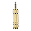 Gold Plated 3.5mm Plug to 6.35mm Stereo Jack Adaptor Socket Adapter, 3.5mm Male to 6.35 Female