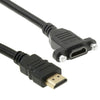 1.5m High Speed HDMI 19 Pin Male to HDMI 19 Pin Female Connector Adapter Cable, HDMI AM to AF with Ear Hole  (1.5m)