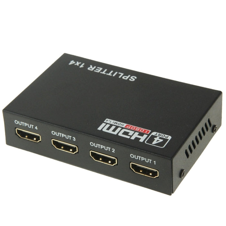 Mini HD 1080P 1x4 HDMI V1.4 Splitter for HDTV / STB/ DVD / Projector
