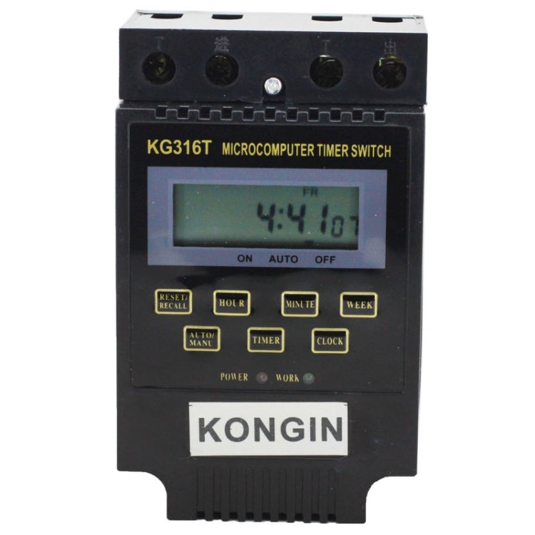 KG316T AC 220V LCD Digital Display Microcomputer Timer Control Switch, AC 220V