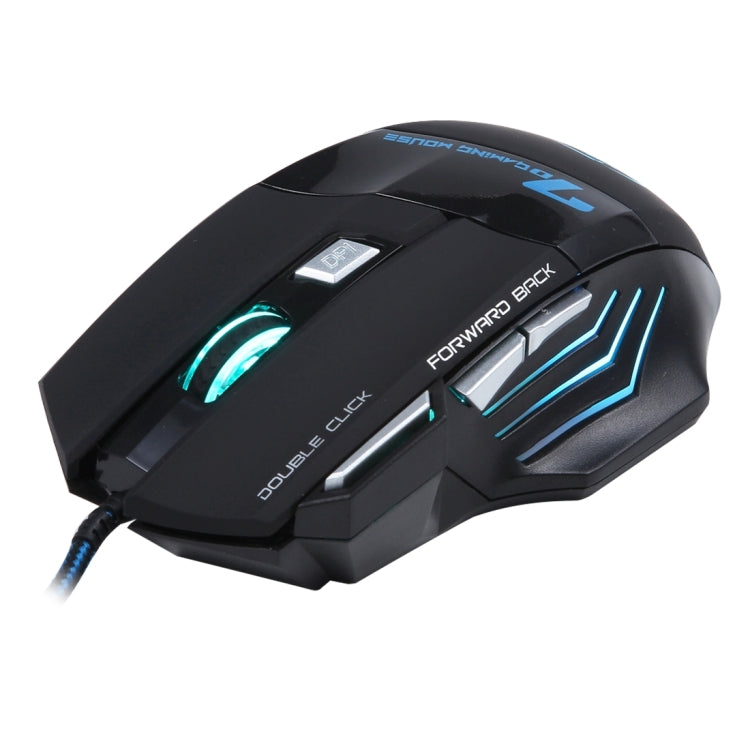 7 Buttons with Scroll Wheel 5000 DPI LED Wired Optical Gaming Mouse
