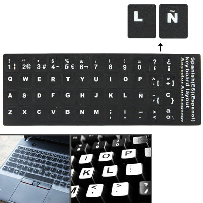 Spanish Learning Keyboard Layout Sticker for Laptop / Desktop