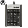 USB Non-synchronous Notebook Computer Multi Function Keypad with 19