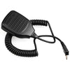 Clip-on Speaker Microphone for Walkie Talkies, 3.5mm + 2.5mm Earphone + Mic Plug