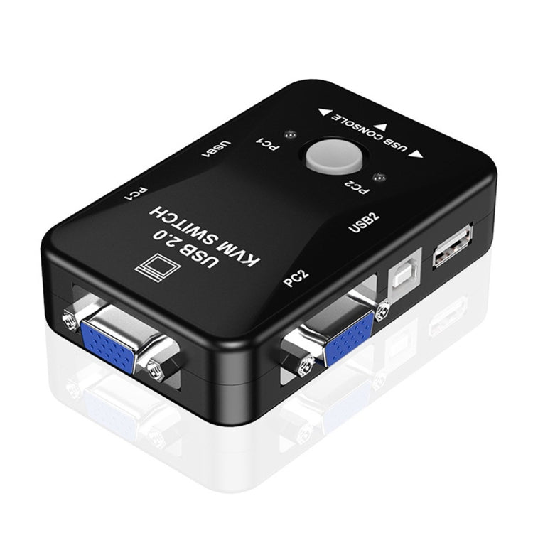 KVM-21UA 2 Ports USB KVM Switch Box with Control Button for PC