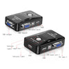 KVM-21UA 2 Ports USB KVM Switch Box with Control Button for PC Keyboard Mouse Monitor, 2 Ports (with USB)