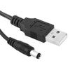 USB Male to DC 5.5 x 2.1mm Power Cable