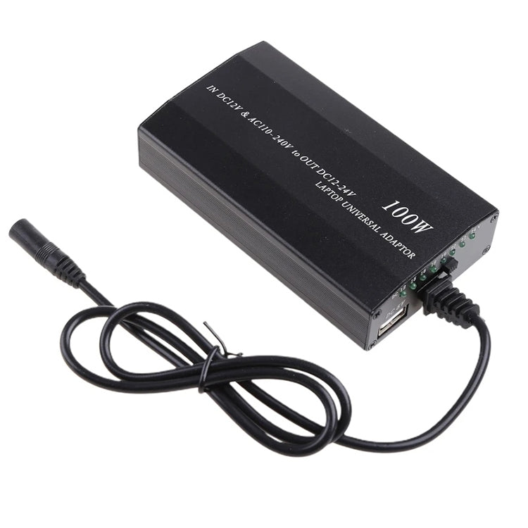 100W Universal Laptop AC / DC Adapter, Convenient Exchange Voltage, with USB 5V Port, 100W Universal Laptop AC / DC Adapter