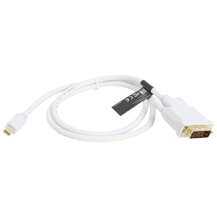 Mini DisplayPort to DVI 24+1 Male Cable Convertor adapter, Cable Length: 1.8M, Mini DP to DVI 24+1 Male