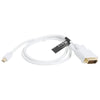 Mini DisplayPort to DVI 24+1 Male Cable Convertor adapter, Cable Length: 1.8M, Mini DP to DVI 24+1 Male