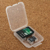 100Pcs Transparent Plastic Storage Card Box for SD Card + Micro SD