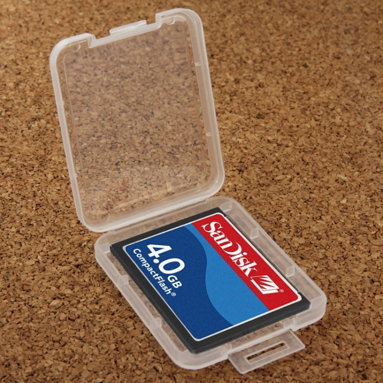 100Pcs Transparent Plastic Storage Card Box for Compact Flash Card /