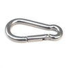 M5 Stainless Steel Carabiner Spring Hook Multi-tool Mountaineering Buckle Lock Camping Hook Rope, Inner Diameter: 4.9mm, M5