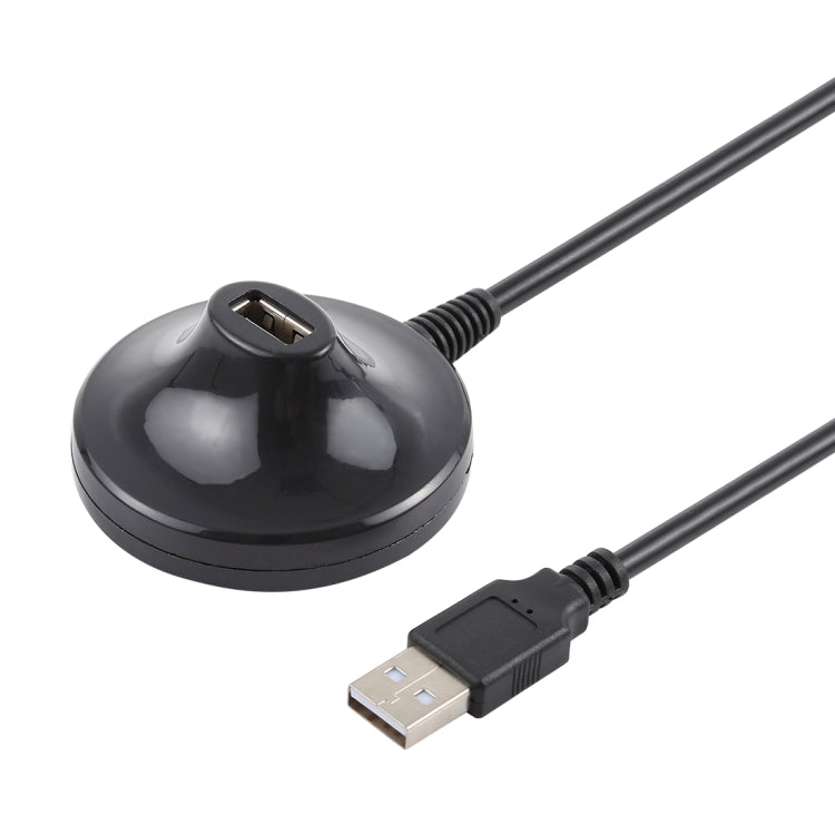 USB 2.0 AM to AF Extension Cable with Base, Length: 1.5m, With Base 1.5m