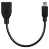 Mini 5-pin USB to USB 2.0 AF OTG Adapter Cable, Mini USB, 12cm(Black)