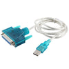 USB 2.0 to DB25 Pin Female Cable, Length: 1.5m, USB to DB25 Female (Blue)