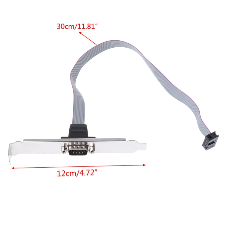 DB9 9pin Com Port host case Cable / RS232 port plate cable, Length: 36cm, RS232,Length: 36cm
