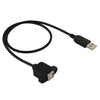 USB 2.0 Male to USB 2.0 Type-B Female Printer / Scanner Adapter Cable for HP, Dell, Epson, Length: 50cm