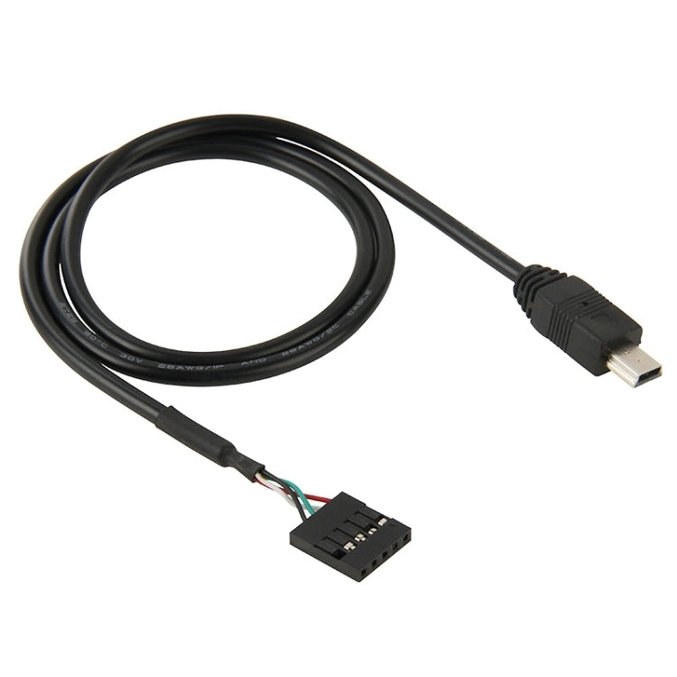 5 Pin Motherboard Female Header to Mini USB Male Adapter Cable