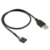 5 Pin Motherboard Female Header to USB 2.0 Male Adapter Cable