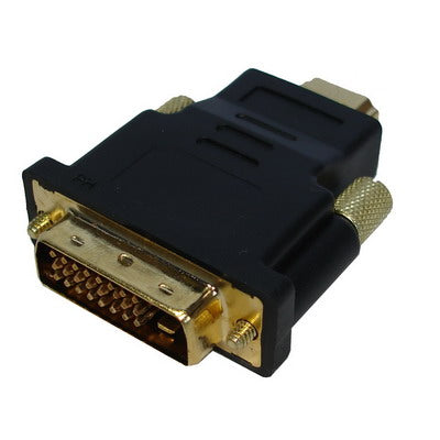 HDMI 19Pin Male to DVI 24+1 Pin Male adapter (Gold Plated), HDMI Male to DVI 24+1Pin Male