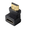 HDMI 19Pin Male to HDMI 19Pin Female 90-degree Angle Adaptor (Gold Plated), HDMI Male to Female