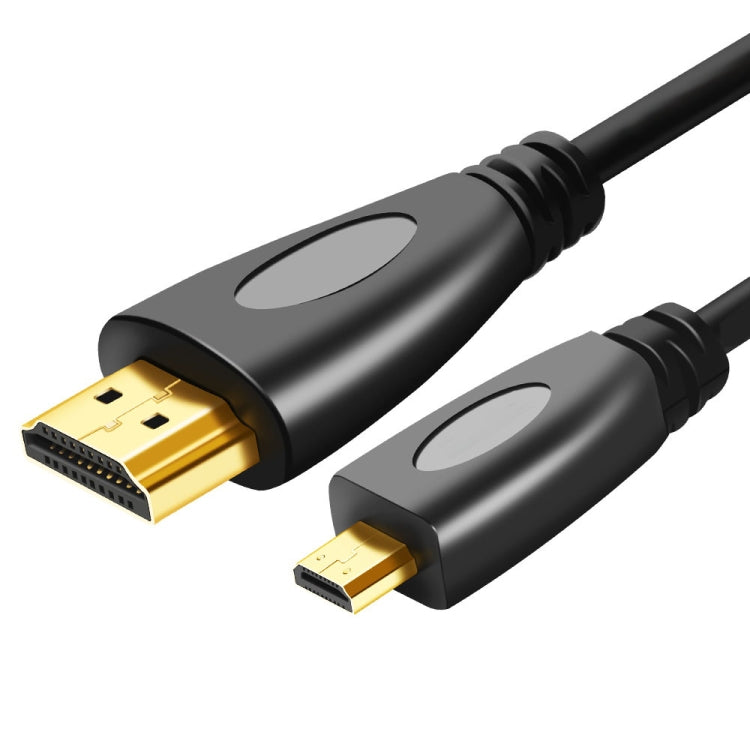 1.5m Gold Plated 3D 1080P Micro HDMI Male to HDMI Male cable for