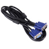 Good Quality VGA 15 Pin Male to VGA 15 Pin Female Cable for LCD Monitor, Projector, etc (Length: 1.8m), Length: 1.8m