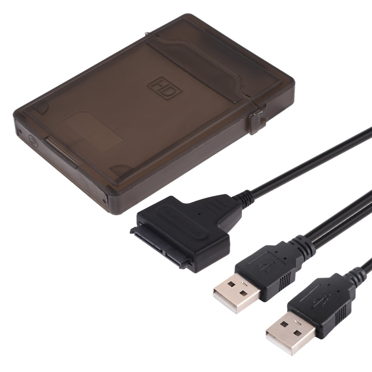 USB 2.0 to 7+15 Pin 22Pin SATA Data Cable Converter Adapter with Box