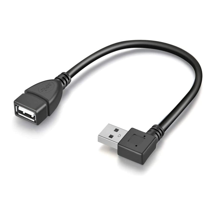 90 Degree USB 2.0 AM to AF Adapter Cable