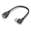 90 Degree USB 2.0 AM to AF Adapter Cable