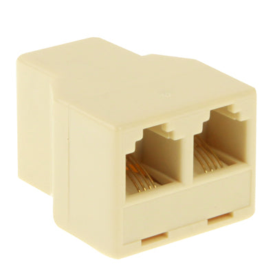 RJ11 Female to 2 Female Phone Splitter, RJ11 Female to 2 Female