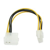Motherboard Molex IDE 2-pin to 4-Pin ATX P4 12V ATX CPU Power