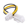 ATX 4 Pin Male to Female Power Supply Extension Cable Cord Connector, 4 Pin Male to 4 Pin Female