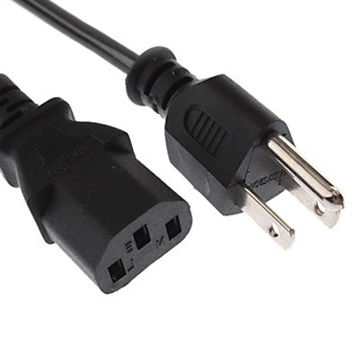 Universal US 3 Prong AC Power Cords for Desktop Computer Printer Monitor Plug, Cable Length: 1.2m, US Plug 2 Prong, Length: 1.2m