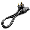 Small UK Power Cord, Cable Length: 1.2m, Small UK Plug, Length: 1.2m